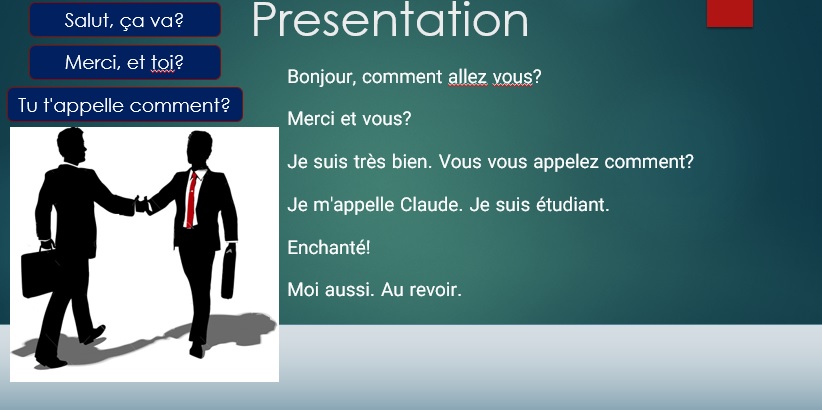 پاورپوینت آموزش زبان فرانسه - سطح A1 - بخش اول
